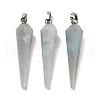 Natural Aquamarine Pointed Pendants G-D089-01P-08-1