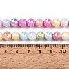 Electroplate Glass Beads Strands GLAA-N010-8mm-05-4
