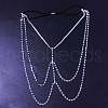 Alloy Crystal Rhinestone Layered Tassel Leg Chains FS-WGAD058-02-3