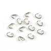 Tarnish Resistant Oval 304 Stainless Steel Open Jump Rings STAS-R067-01-1