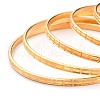 Women's Simple Fashion 304 Stainless Steel Stackable Buddhist Bangles BJEW-H547-03-3