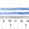Gradient Color Baking Painted Glass Bead Strands DGLA-A039-T6mm-A020-5