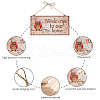Printed Wood Hanging Wall Decorations WOOD-WH0115-13C-3