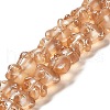 Electroplate Glass Beads Strands EGLA-Q127-01M-1