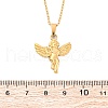 304 Stainless Steel Cupid Pendant Necklaces NJEW-H059-31G-5