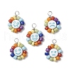 Acrylic & Glass & Copper Pendants PALLOY-JF03892-04-1