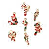Christmas Theme Alloy Enamel Pendants FIND-M039-01F-1