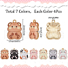 SUNNYCLUE 28Pcs 7 Colors Rack Plating Alloy Enamel Pendants FIND-SC0012-12-2