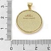 Brass Micro Pave Clear Cubic Zirconia Pendants KK-Q813-11A-G-3