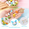 Kissitty 24Pcs 12 Style Handmade Bumpy Lampwork Beads Strands LAMP-KS0001-03-5