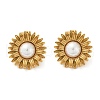 304 Stainless Steel Stud Earrings EJEW-G423-31B-G-4
