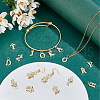Olycraft 26Pcs 26 Style Initial Letter Alphabet Shape Alloy with Rhinestone Charms FIND-OC0003-25-5
