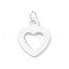 925 Sterling Silver Heart Charms STER-G045-01S-02-1