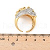 Brass Micro Pave Cubic Zirconia Rings RJEW-D307-04G-C-3