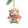 Polar Bear with Scarf Acrylic Hanging Ornaments PW-WGD777E-02-1