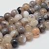 Natural Striped Agate/Banded Agate Bead Strands G-K155-A-10mm-13-1