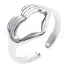 Stainless Steel Open Cuff Rings GN4869-1-1