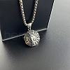 Trendy Hip Hop Nightclub Bar Tai Chi Yin-yang Stainless Steel Pendant Necklaces for Men YK7824-2