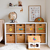 100Pcs 10 Styles Elecrelive Mixed Shapes Wood Pendants WOOD-EL0001-01-7