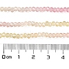 Transparent Painted Glass Beads Strands X1-DGLA-A034-T1mm-A09-3