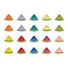 Craftdady 100Pcs 10 Colors Transparent Enamel Acrylic Beads TACR-CD0001-10-18