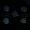 UV Plating Luminous Transparent Acrylic Beads OACR-P010-01D-4