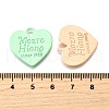 Spray Painted Alloy Pendants PALLOY-A022-02-3