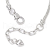 Alloy Snake Chain Charms Bracelets BJEW-JB11448-02-4