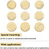 Olycraft 9Pcs 9 Style Custom Carbon Steel Cabochons DIY-OC0008-53-4
