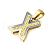 304 Stainless Steel Pendants STAS-K297-01G-X-2