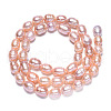 Natural Cultured Freshwater Pearl Beads Strands PEAR-N012-06H-3