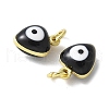 Brass Enamel Charms KK-S518-03D-G-2