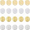 SUPERFINDINGS 40Pcs 4 Style Brass Links Connectors KK-FH0004-49-1