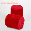 5 Yards Polyester Frayed Ribbon OCOR-WH0082-226B-01-5