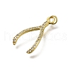 Brass Micro Pave Cubic Zirconia Pendants KK-C090-08A-G-2