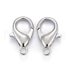 Platinum Plated Alloy Lobster Claw Clasps X-E105-NF-3