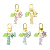 Natural & Synthetic Gemstone Chips Pendant Decorations HJEW-JM03258-2