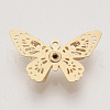 Brass Filigree Pendants X-KK-R082-07LG-4