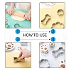 Tarnish Resistant 304 Stainless Steel Cookie Cutters DIY-E012-78-3