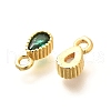 Brass Micro Pave Cubic Zirconia Charms KK-G519-01B-G-2
