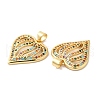 Real 16K Gold Plated Brass Micro Pave Colorful Cubic Zirconia Pendants ZIRC-L103-027G-02-2