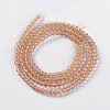 Glass Beads Strands EGLA-E057-02B-11-2