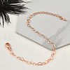 Brass Heart Link Bracelets for Women BJEW-G735-07RG-2