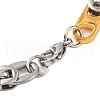 201 Stainless Steel Byzantine Chain Bracelets BJEW-B078-108GP-3