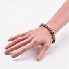 Natural Dalmatian Jasper Stretch Bracelets BJEW-JB03067-02-3