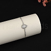 Elegant Brass Teardrop Link Bracelets DG0547-2-2