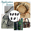  6Pcs Antique Style Groove Column Shape Brass Beads FIND-NB0005-34B-5