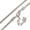 Rack Plating Brass Round Snake Chain Necklaces for Women NJEW-C059-27P-2