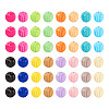 48Pcs 16 Colors Baking Paint Acrylic Beads MACR-TA0001-44-11