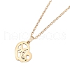 Mother's Day 304 Stainless Steel Pendant Necklace NJEW-TA00194-01-2